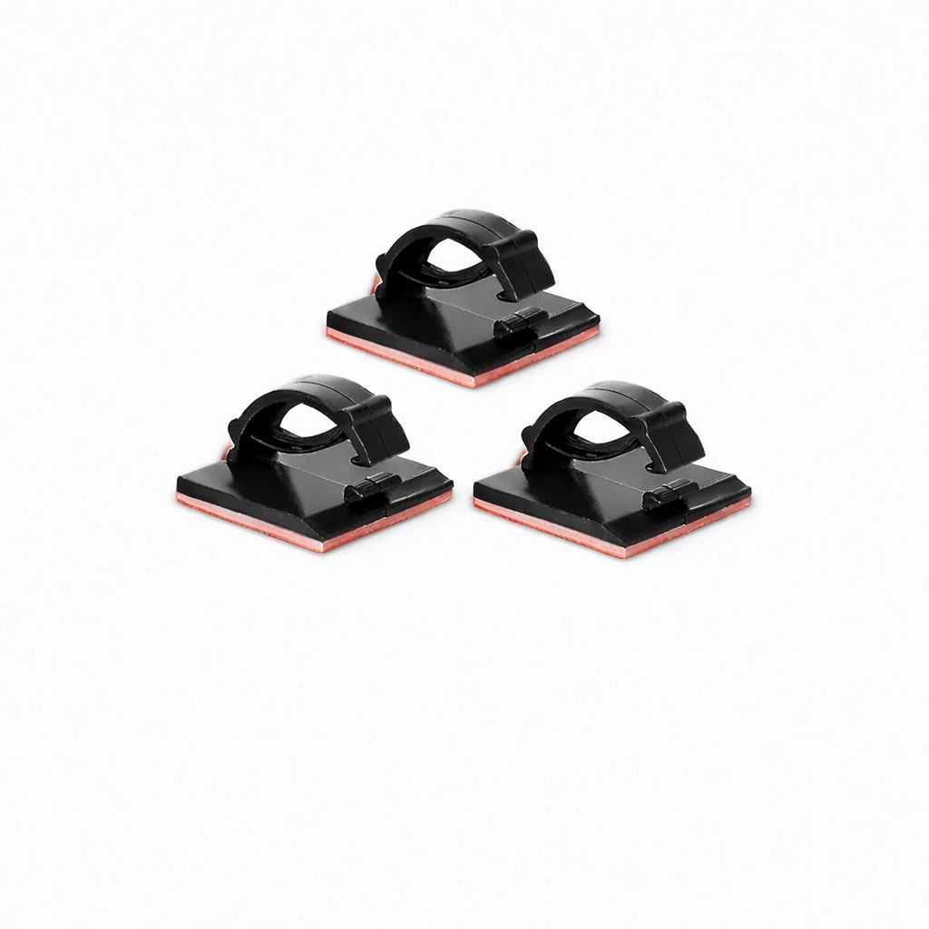 Lot de 3 clips de câble adhésifs